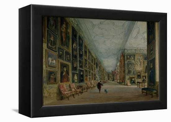 The Long Gallery, Hardwick-David Cox-Framed Premier Image Canvas