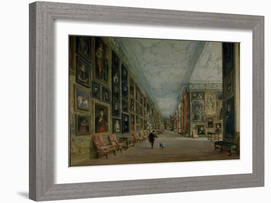 The Long Gallery, Hardwick-David Cox-Framed Giclee Print