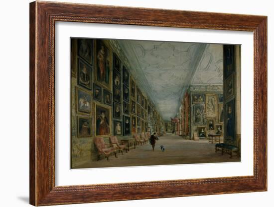 The Long Gallery, Hardwick-David Cox-Framed Giclee Print