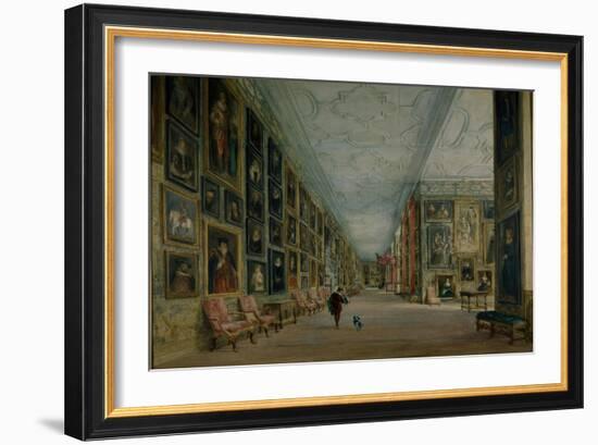 The Long Gallery, Hardwick-David Cox-Framed Giclee Print