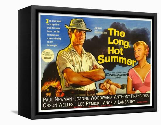 The Long, Hot Summer, UK Movie Poster, 1958-null-Framed Stretched Canvas