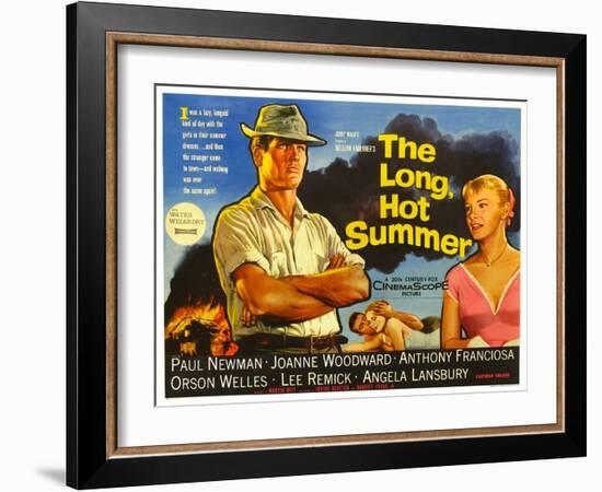 The Long Hot Summer, UK Movie Poster, 1958-null-Framed Art Print