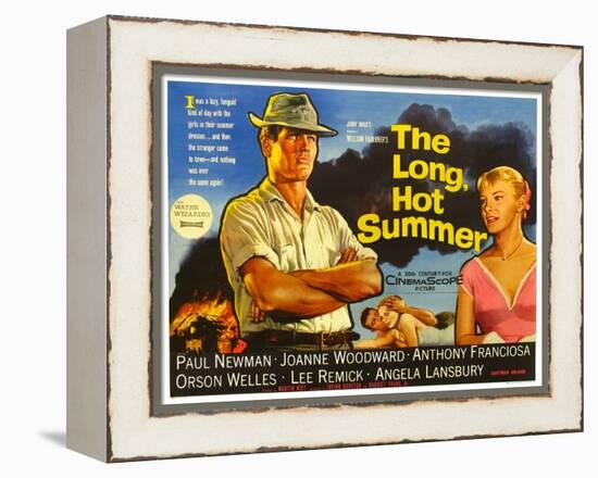 The Long Hot Summer, UK Movie Poster, 1958-null-Framed Stretched Canvas