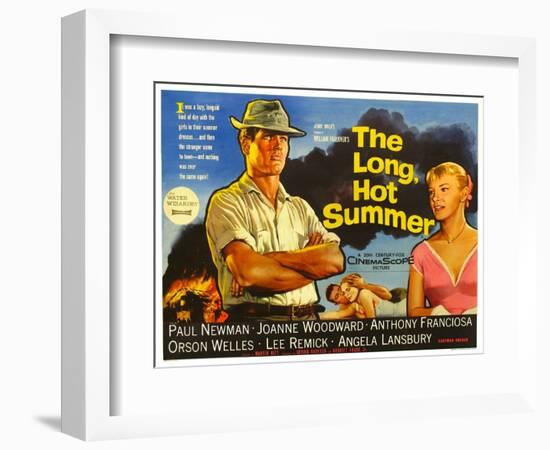 The Long Hot Summer, UK Movie Poster, 1958-null-Framed Premium Giclee Print