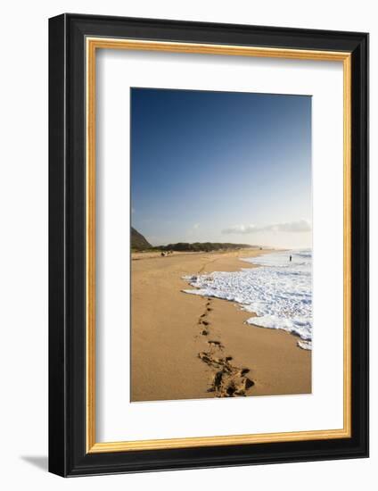 The Long Stretches of Beach, Polihale State Beach Park, Kauai, Hawaii-Micah Wright-Framed Photographic Print