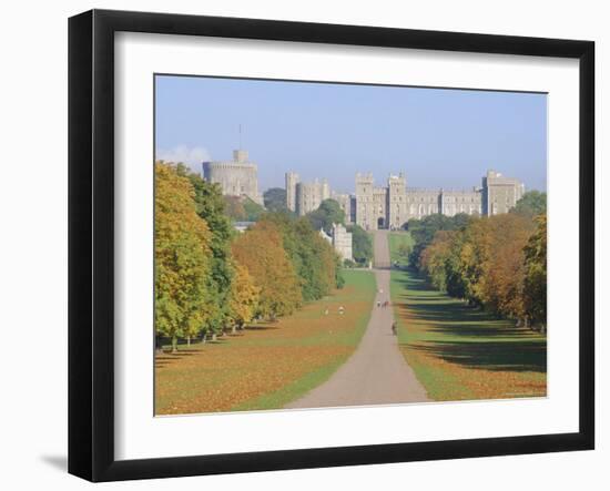 The Long Walk and Windsor Castle, Windsor, Berkshire, England, UK-Roy Rainford-Framed Photographic Print