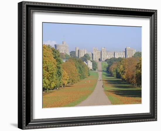 The Long Walk and Windsor Castle, Windsor, Berkshire, England, UK-Roy Rainford-Framed Photographic Print