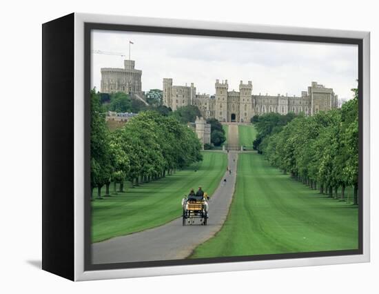 The Long Walk and Windsor Castle, Windsor, Berkshire, England, United Kingdom-Adam Woolfitt-Framed Premier Image Canvas