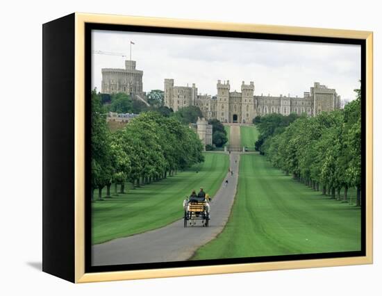 The Long Walk and Windsor Castle, Windsor, Berkshire, England, United Kingdom-Adam Woolfitt-Framed Premier Image Canvas