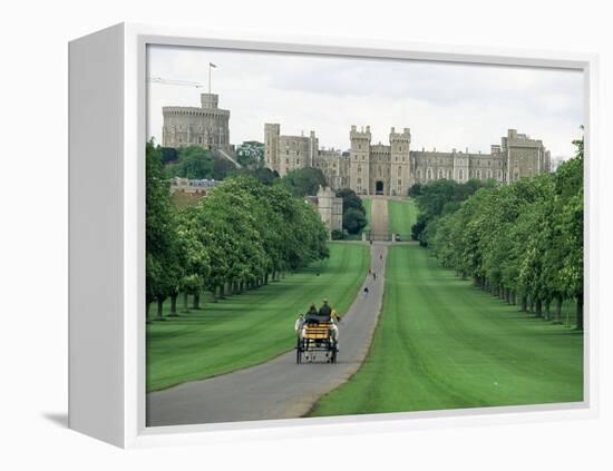 The Long Walk and Windsor Castle, Windsor, Berkshire, England, United Kingdom-Adam Woolfitt-Framed Premier Image Canvas