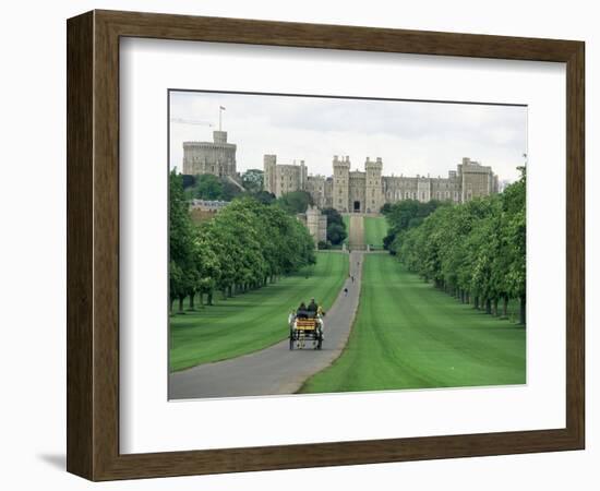 The Long Walk and Windsor Castle, Windsor, Berkshire, England, United Kingdom-Adam Woolfitt-Framed Photographic Print