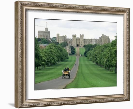 The Long Walk and Windsor Castle, Windsor, Berkshire, England, United Kingdom-Adam Woolfitt-Framed Photographic Print