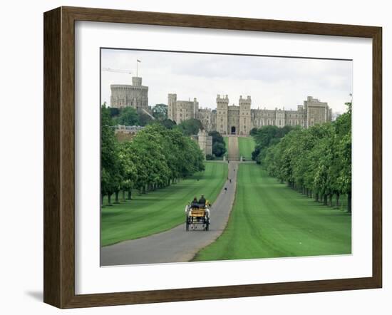 The Long Walk and Windsor Castle, Windsor, Berkshire, England, United Kingdom-Adam Woolfitt-Framed Photographic Print