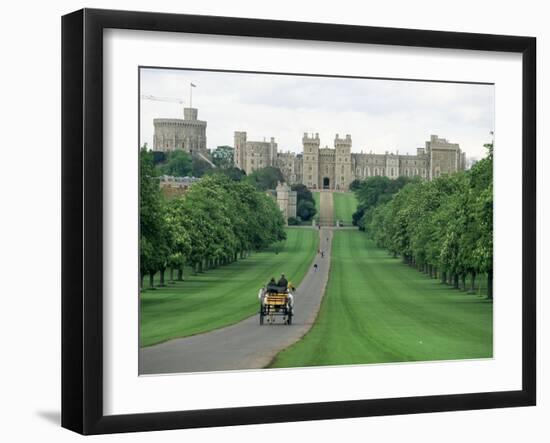 The Long Walk and Windsor Castle, Windsor, Berkshire, England, United Kingdom-Adam Woolfitt-Framed Photographic Print