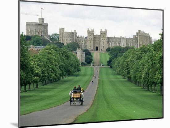 The Long Walk and Windsor Castle, Windsor, Berkshire, England, United Kingdom-Adam Woolfitt-Mounted Photographic Print