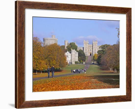 The Long Walk, Windsor Castle, Berkshire, England-Alan Copson-Framed Photographic Print