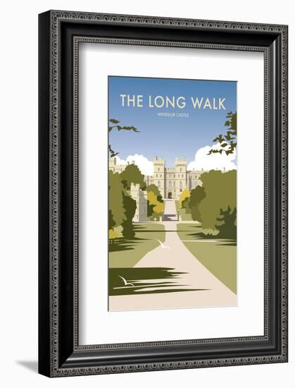 The Long Walk - Windsor Castle - Dave Thompson Contemporary Travel Print-Dave Thompson-Framed Giclee Print