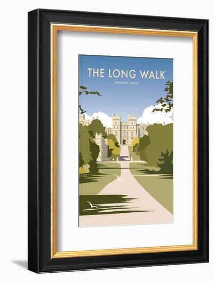 The Long Walk - Windsor Castle - Dave Thompson Contemporary Travel Print-Dave Thompson-Framed Giclee Print