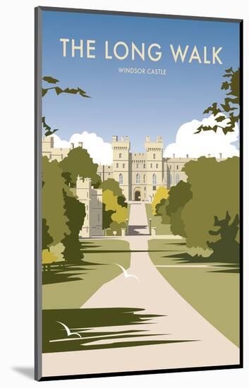 The Long Walk - Windsor Castle - Dave Thompson Contemporary Travel Print-Dave Thompson-Mounted Giclee Print