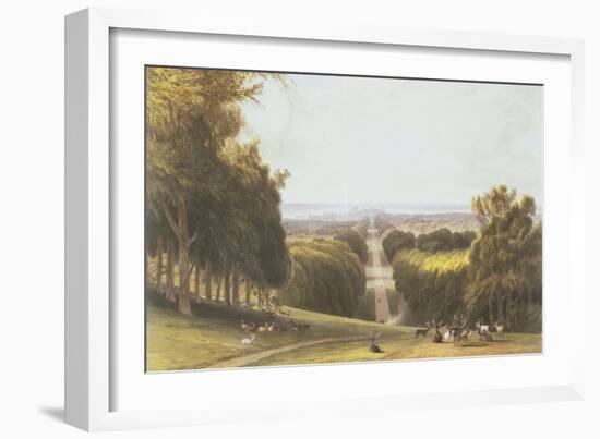 The Long Walk, Windsor Park, from a Compilation of Views of Windsor, Eton and Virginia Water,…-William Daniell-Framed Giclee Print