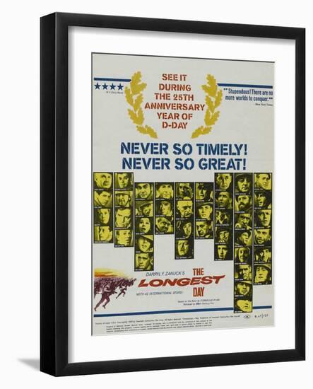 The Longest Day, 1962-null-Framed Art Print