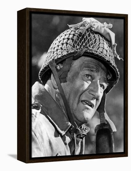 The Longest Day, John Wayne, 1962-null-Framed Stretched Canvas