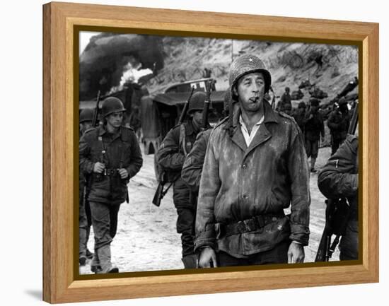The Longest Day, Robert Mitchum, 1962-null-Framed Stretched Canvas