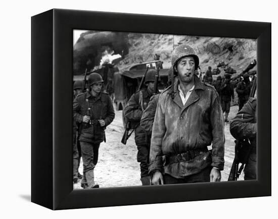 The Longest Day, Robert Mitchum, 1962-null-Framed Stretched Canvas