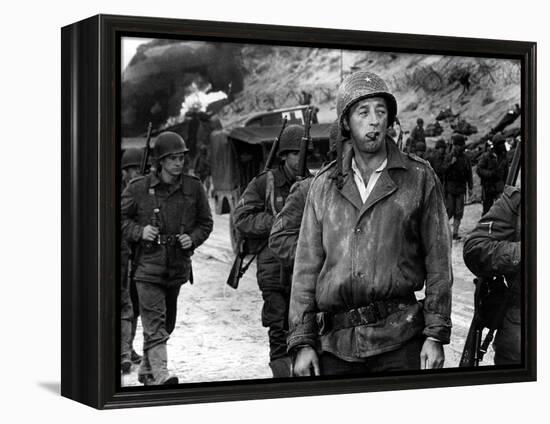 The Longest Day, Robert Mitchum, 1962-null-Framed Stretched Canvas