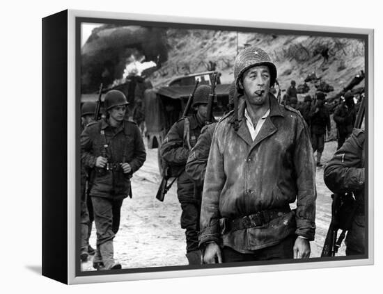 The Longest Day, Robert Mitchum, 1962-null-Framed Stretched Canvas