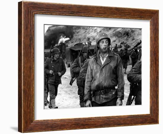 The Longest Day, Robert Mitchum, 1962-null-Framed Photo