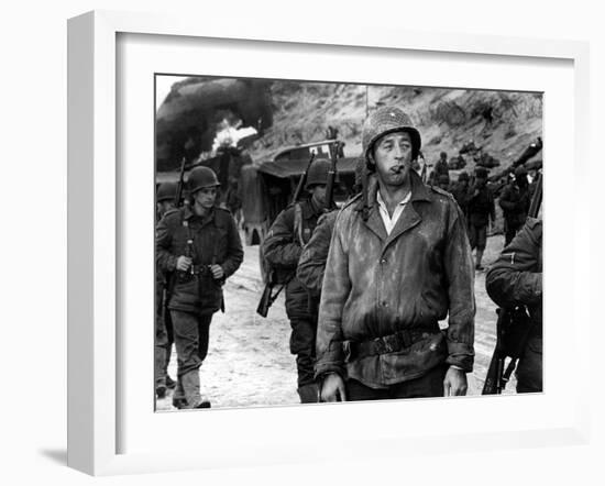 The Longest Day, Robert Mitchum, 1962-null-Framed Photo