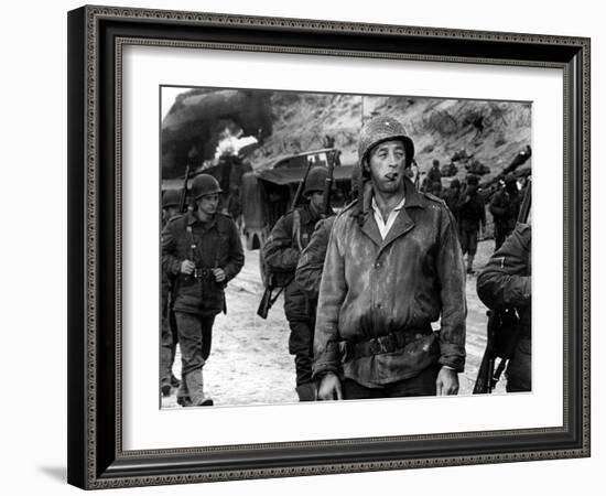 The Longest Day, Robert Mitchum, 1962-null-Framed Photo