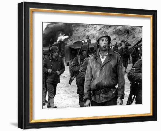 The Longest Day, Robert Mitchum, 1962-null-Framed Photo