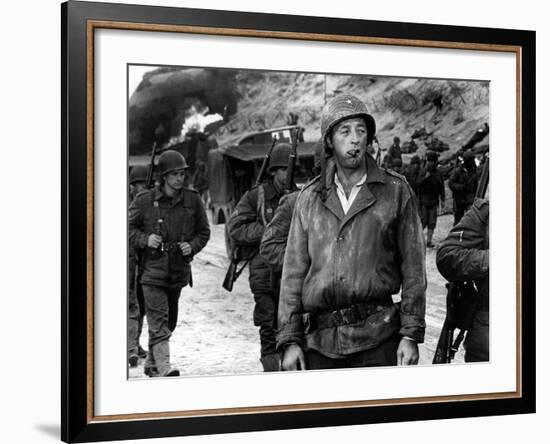 The Longest Day, Robert Mitchum, 1962-null-Framed Photo