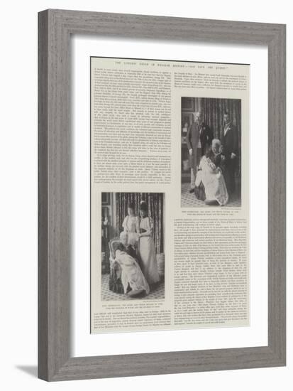The Longest Reign in English History, God Save the Queen!-null-Framed Giclee Print