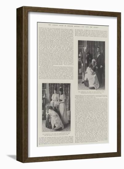 The Longest Reign in English History, God Save the Queen!-null-Framed Giclee Print