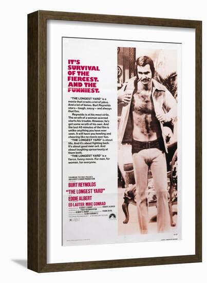 The Longest Yard, Burt Reynolds, 1974-null-Framed Art Print