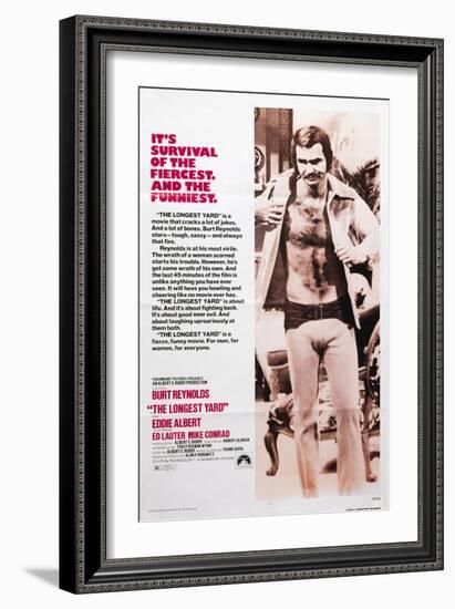 The Longest Yard, Burt Reynolds, 1974-null-Framed Art Print