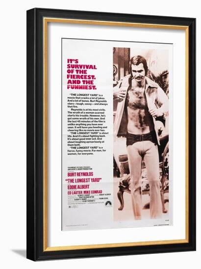 The Longest Yard, Burt Reynolds, 1974-null-Framed Art Print