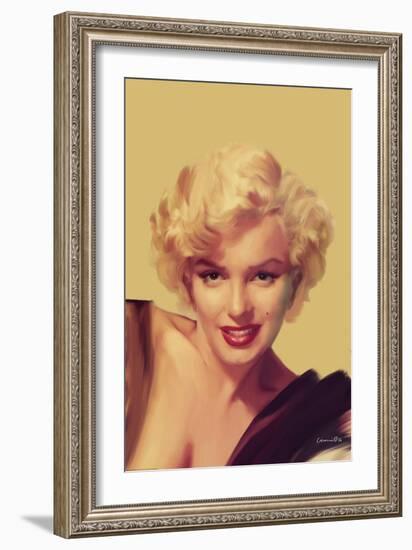 The Look in Gold-Chris Consani-Framed Art Print