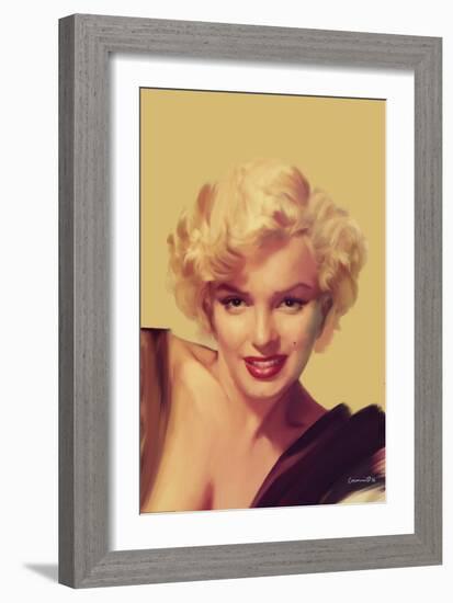 The Look in Gold-Chris Consani-Framed Art Print