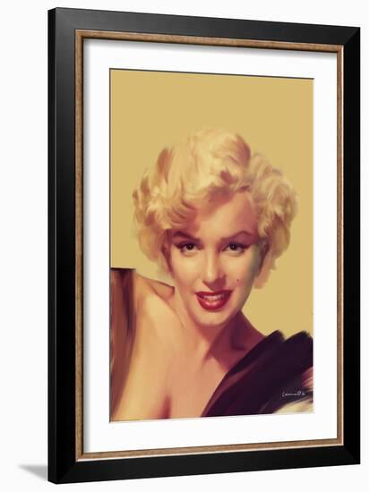 The Look in Gold-Chris Consani-Framed Art Print