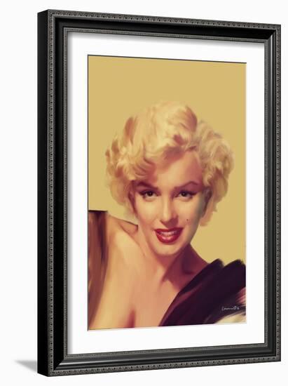 The Look in Gold-Chris Consani-Framed Art Print