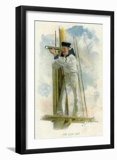 The Look Out, C1890-C1893-William Christian Symons-Framed Giclee Print