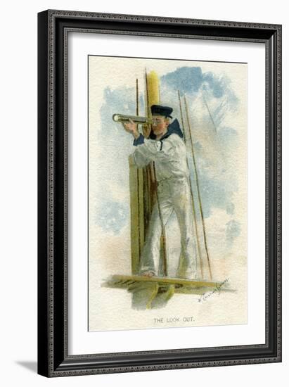 The Look Out, C1890-C1893-William Christian Symons-Framed Giclee Print