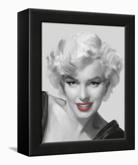 The Look Red Lips-Chris Consani-Framed Stretched Canvas