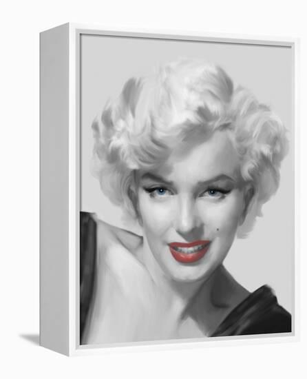 The Look Red Lips-Chris Consani-Framed Stretched Canvas