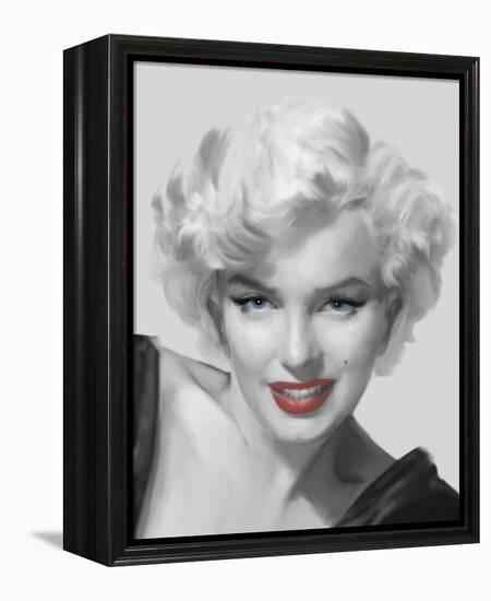 The Look Red Lips-Chris Consani-Framed Stretched Canvas