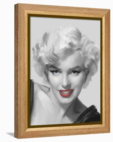 The Look Red Lips-Chris Consani-Framed Stretched Canvas